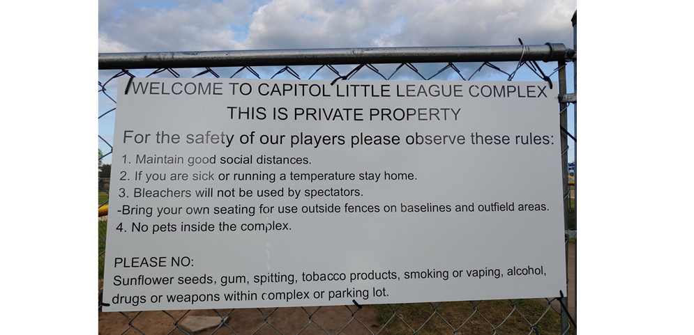SIGNS ON ALL ENTRANCES